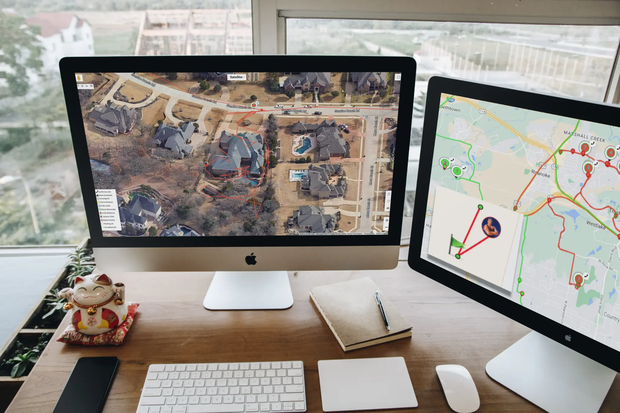 Find My Tech GPS tracking side by side