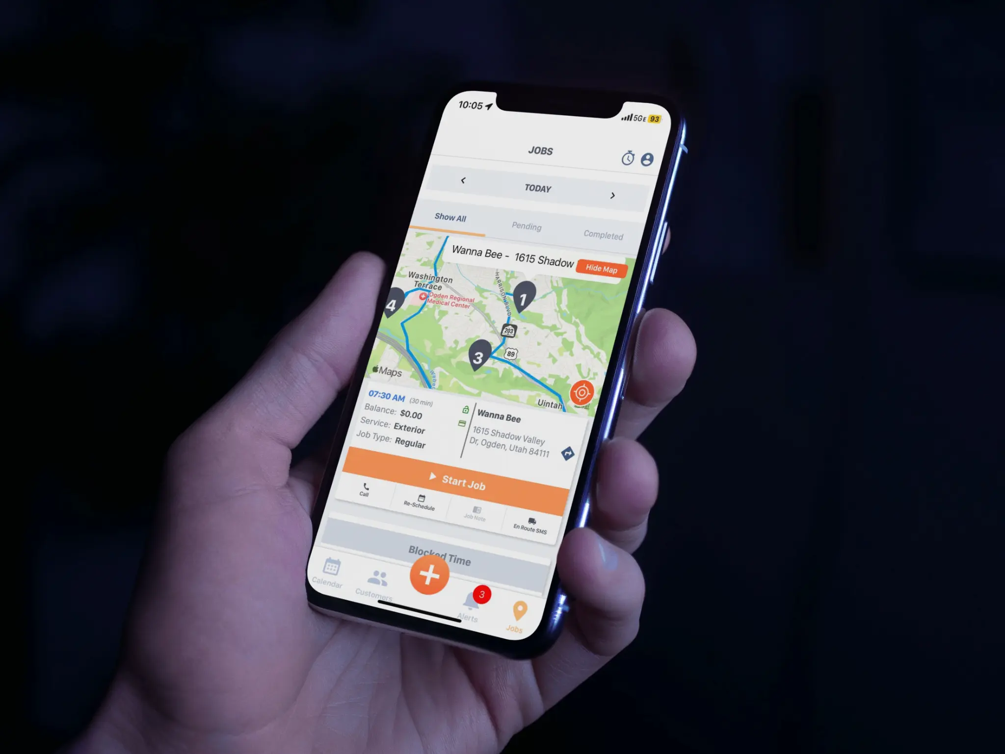 Pocomos customer job list